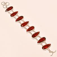 Garnet Silver Wrapped Bracelet 202//202